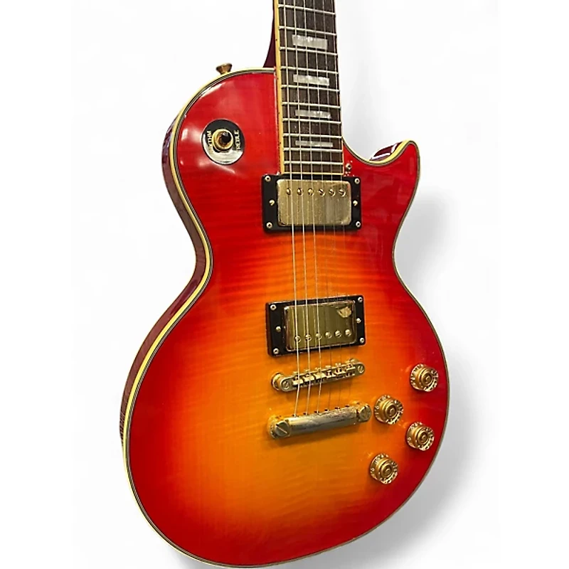 Used Epiphone Les Paul Custom Cherry Sunburst Solid Body Electric Guitar