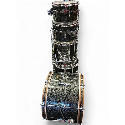 Used Ludwig 5 Piece Club Date GREEN SPARKLE Drum Kit