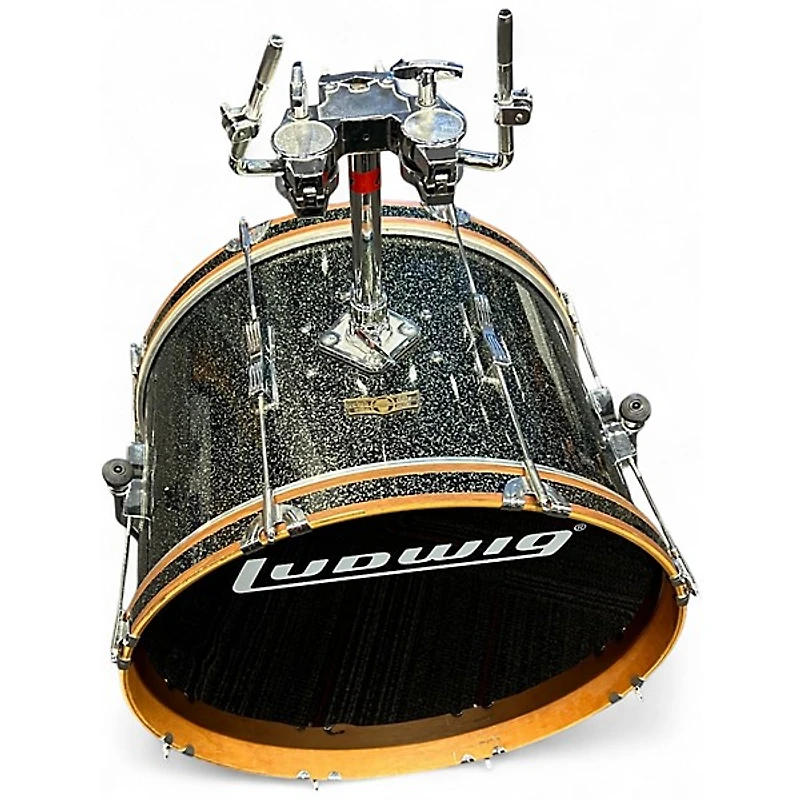 Used Ludwig 5 Piece Club Date GREEN SPARKLE Drum Kit