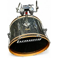 Used Ludwig 5 Piece Club Date GREEN SPARKLE Drum Kit