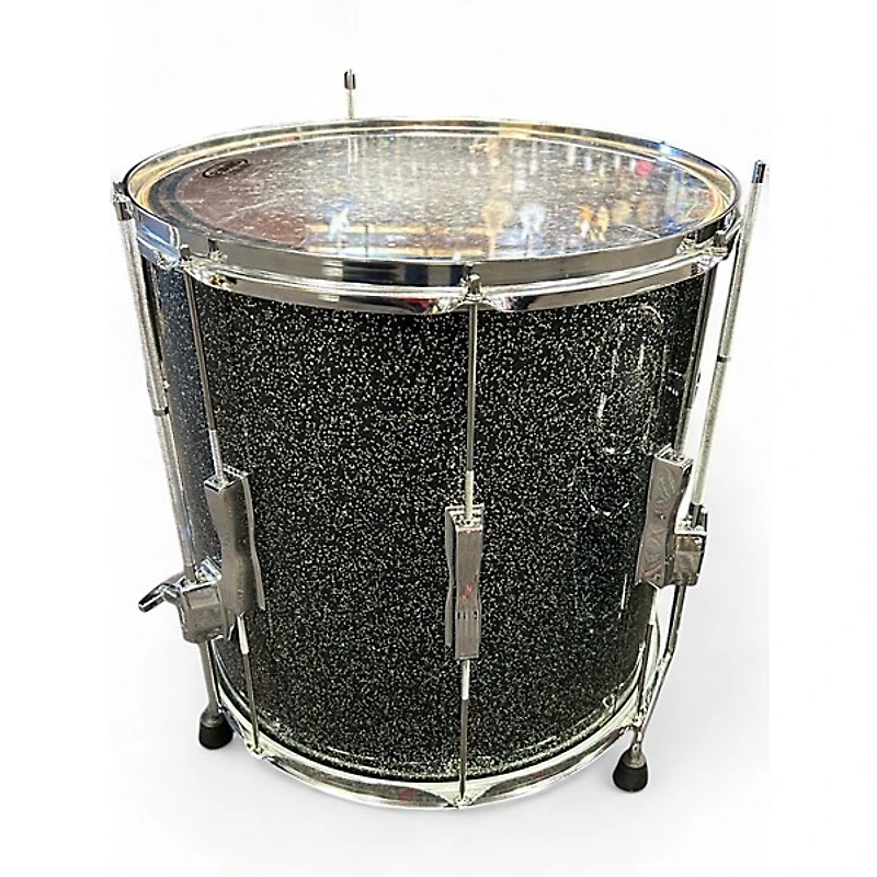 Used Ludwig 5 Piece Club Date GREEN SPARKLE Drum Kit