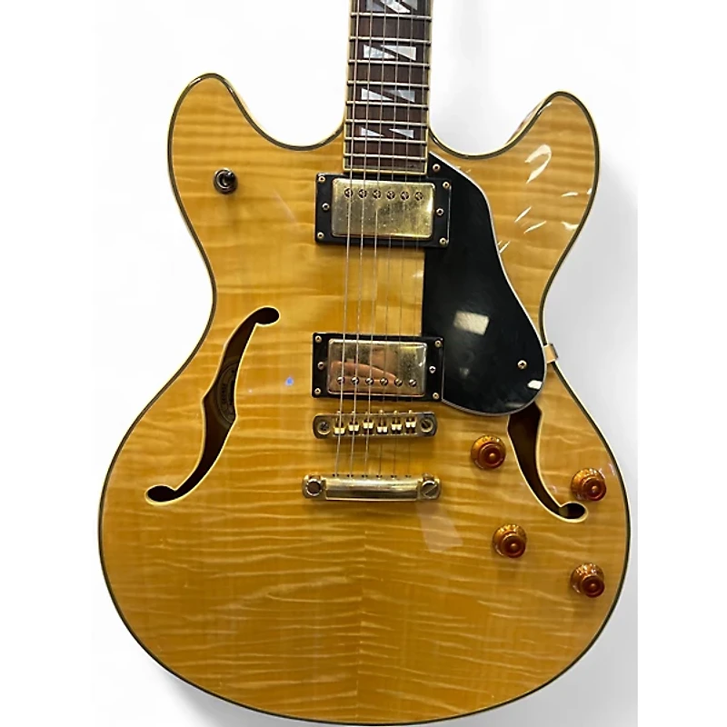 Used Washburn HB-35S Natural Hollow Body Electric Guitar