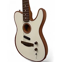 Used Fender Acoustasonic Player Telecaster Alpine White Acoustic Electric Guitar