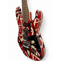 Used EVH Striped Series Frankie Red Solid Body Electric Guitar
