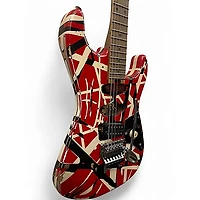 Used EVH Striped Series Frankie Red Solid Body Electric Guitar