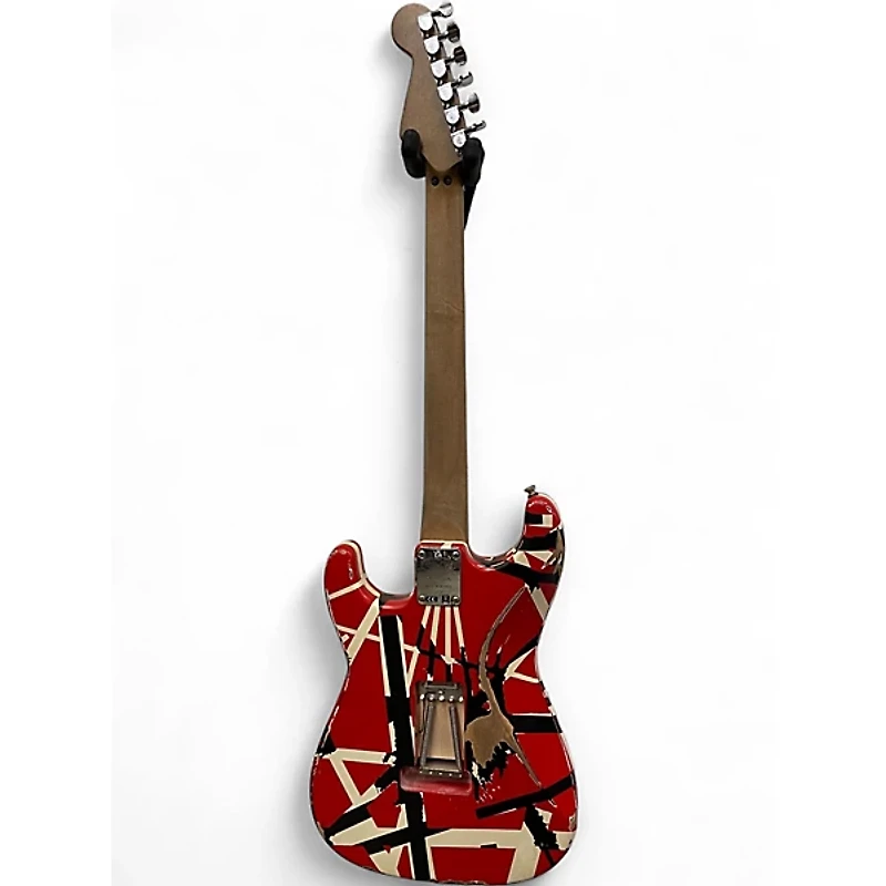 Used EVH Striped Series Frankie Red Solid Body Electric Guitar