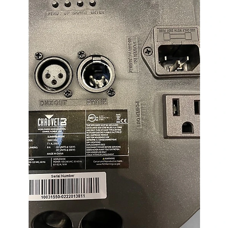 Used CHAUVET DJ SlimPAR 64 RGBA Lighting Effect