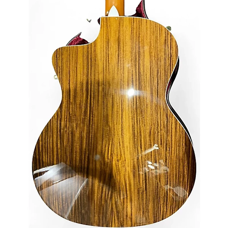 Used Taylor 214CE Deluxe Natural Acoustic Electric Guitar