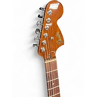 Used Fender Tom Delonge starcaster Shoreline Gold Hollow Body Electric Guitar