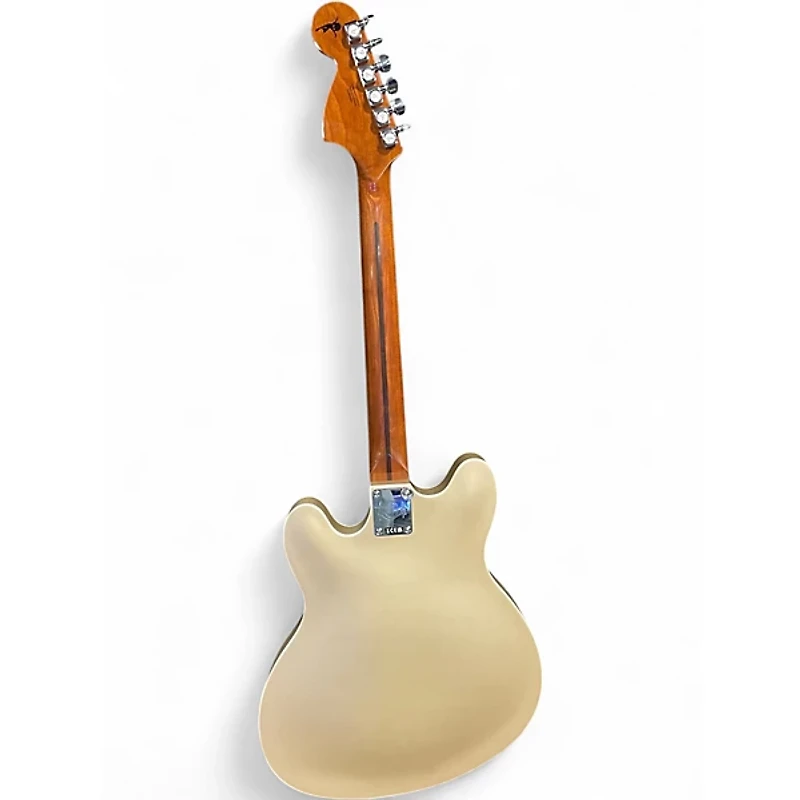 Used Fender Tom Delonge starcaster Shoreline Gold Hollow Body Electric Guitar