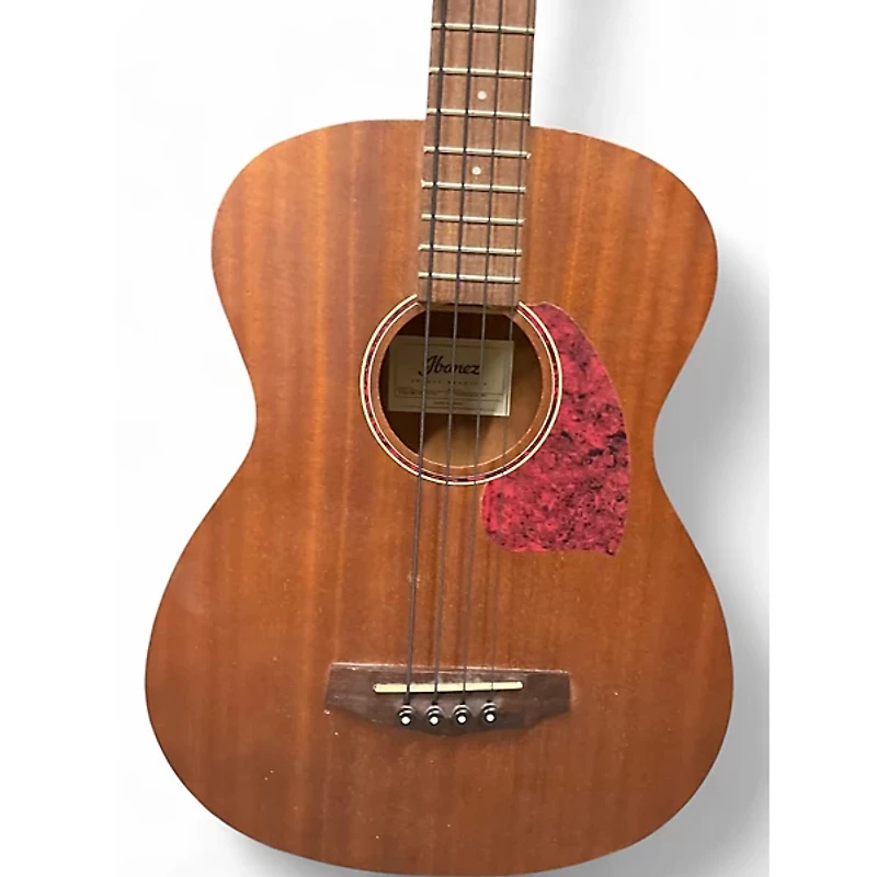 Used Ibanez PCBE12MH-OPN Mahogany Acoustic Bass Guitar