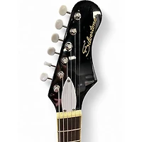 Used Silvertone 1478 Black Solid Body Electric Guitar