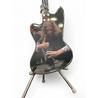 Used Silvertone 1478 Black Solid Body Electric Guitar