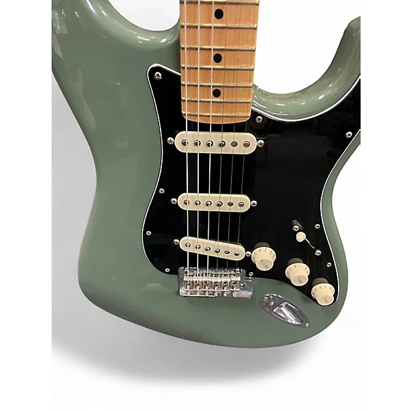 Used Fender American Professional Stratocaster SSS ANTIQUE OLIVE Solid Body Electric Guitar