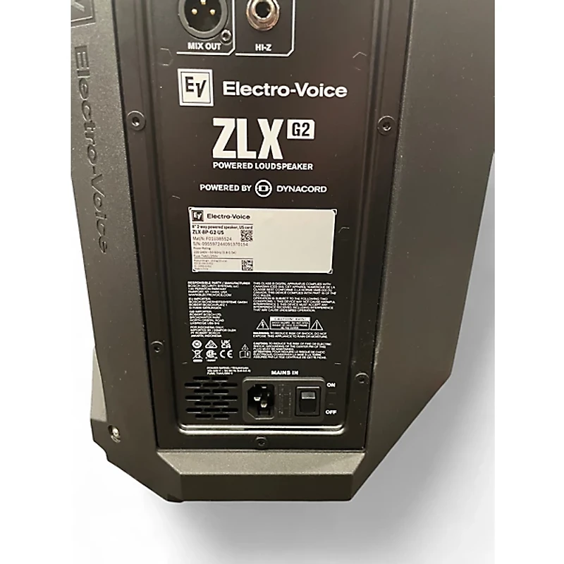 Used Electro-Voice ZLX-8P G2 8" 1,000W 2-Way Powered Speaker