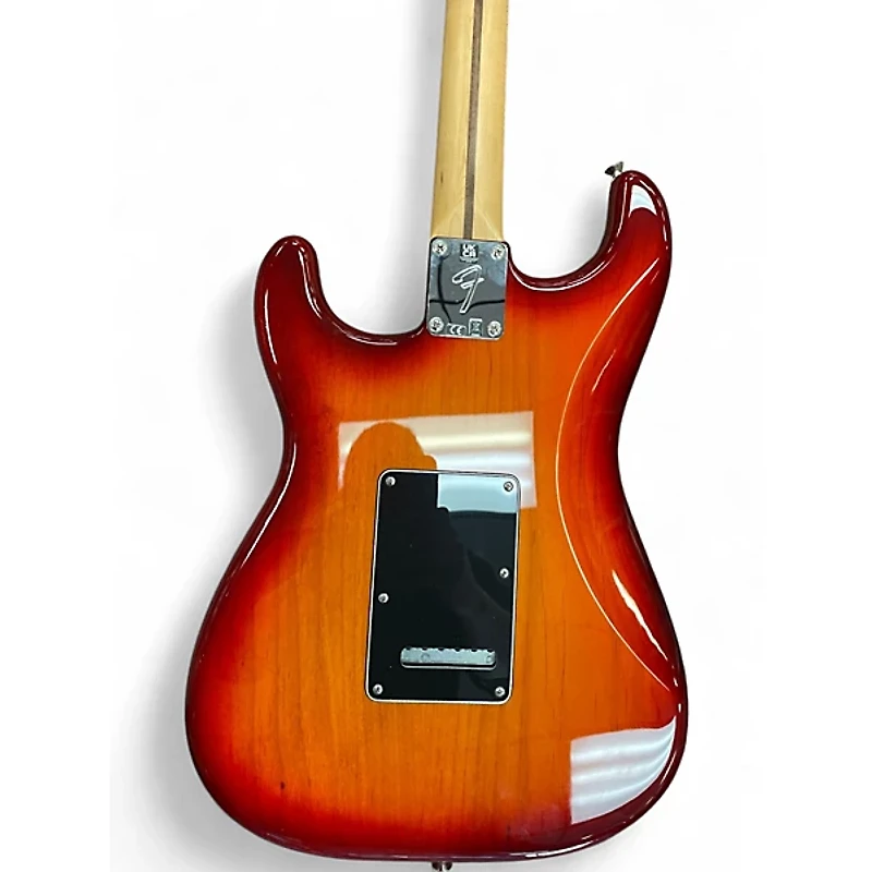 Used Fender Player Stratocaster HSS Cherry Sunburst Solid Body Electric Guitar