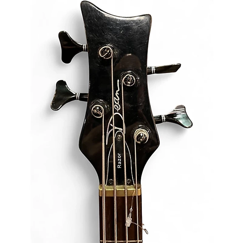 Used Dean RAZOR Natural Electric Bass Guitar