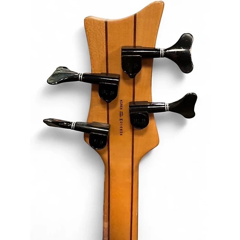 Used Dean RAZOR Natural Electric Bass Guitar