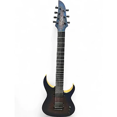 Used Schecter Guitar Research KM 7 MKIII ARTIST  BLUE CRIMSON FADE  Solid Body Electric Guitar