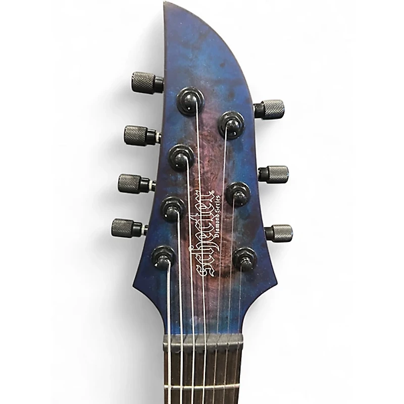 Used Schecter Guitar Research KM 7 MKIII ARTIST  BLUE CRIMSON FADE  Solid Body Electric Guitar