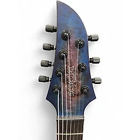 Used Schecter Guitar Research KM 7 MKIII ARTIST  BLUE CRIMSON FADE  Solid Body Electric Guitar