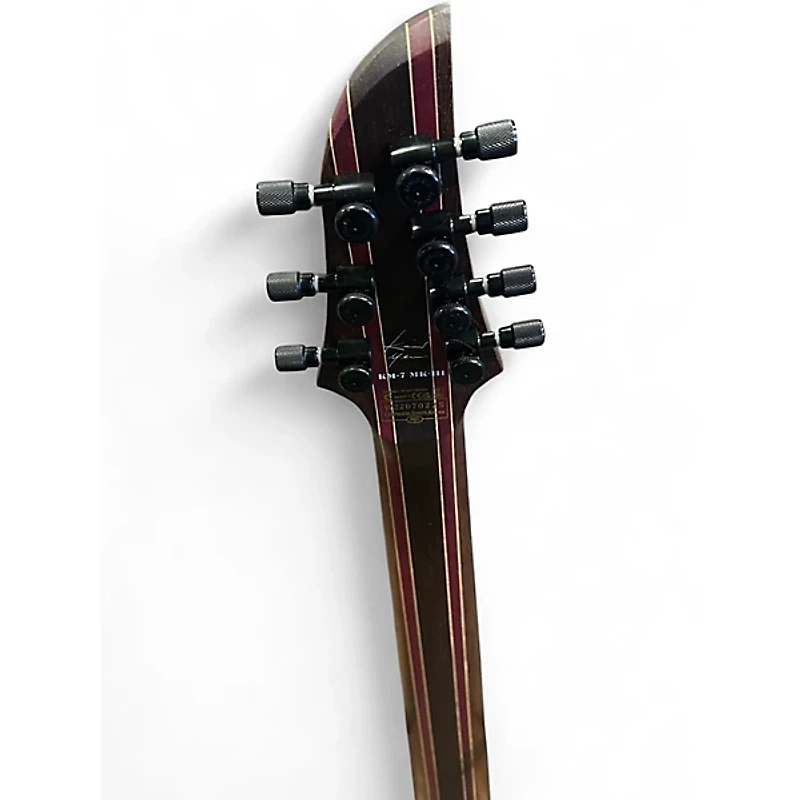 Used Schecter Guitar Research KM 7 MKIII ARTIST  BLUE CRIMSON FADE  Solid Body Electric Guitar