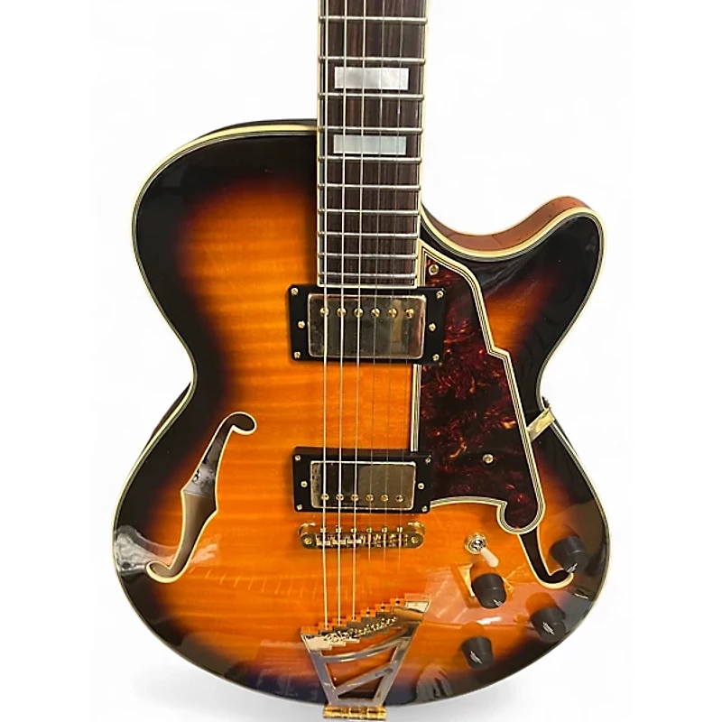 Used D'Angelico EX-SS Sunburst Hollow Body Electric Guitar