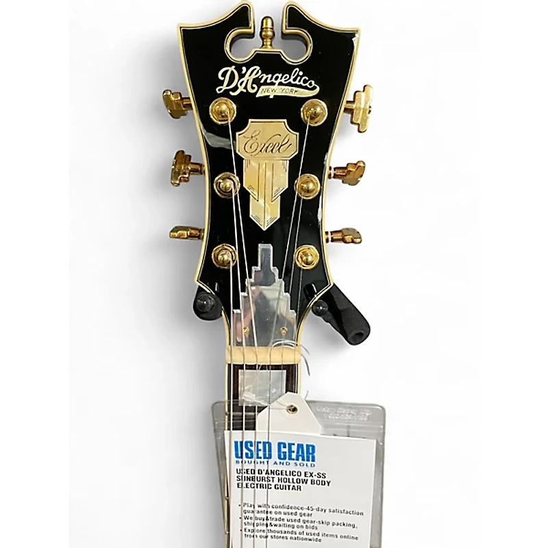 Used D'Angelico EX-SS Sunburst Hollow Body Electric Guitar