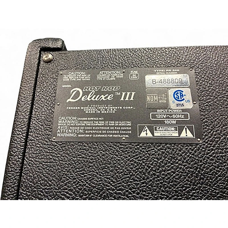 Used Fender FSR Hot Rod Deluxe III Tube Guitar Combo Amp