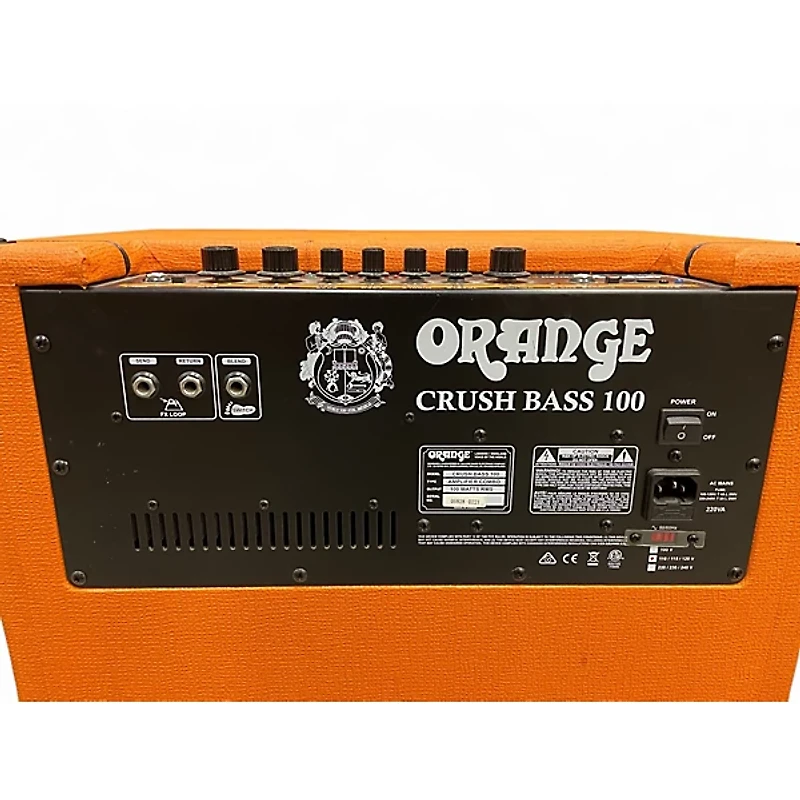 Used Orange Amplifiers CR100BXT Crush 100W 1x15 Bass Combo Amp