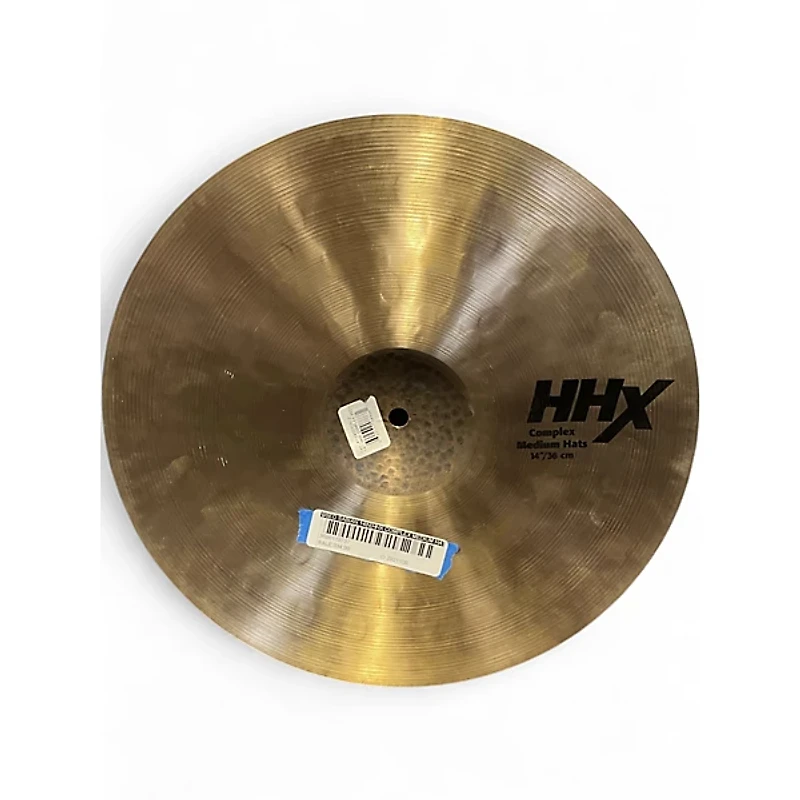 Used SABIAN 14in HHX COMPLEX MEDIUM HATS Cymbal