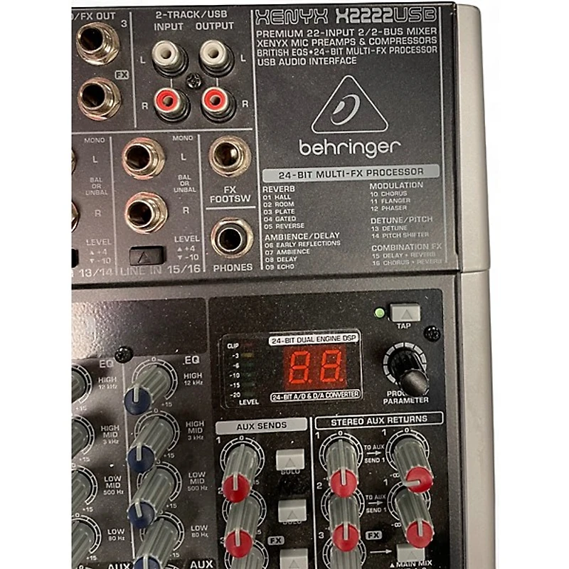 Used Behringer Xenyx X2222USB Unpowered Mixer
