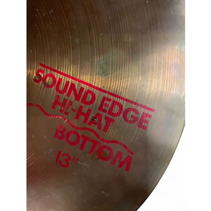 Used Paiste 13in 2002 SOUND EDGE HI HAT PAIR Cymbal