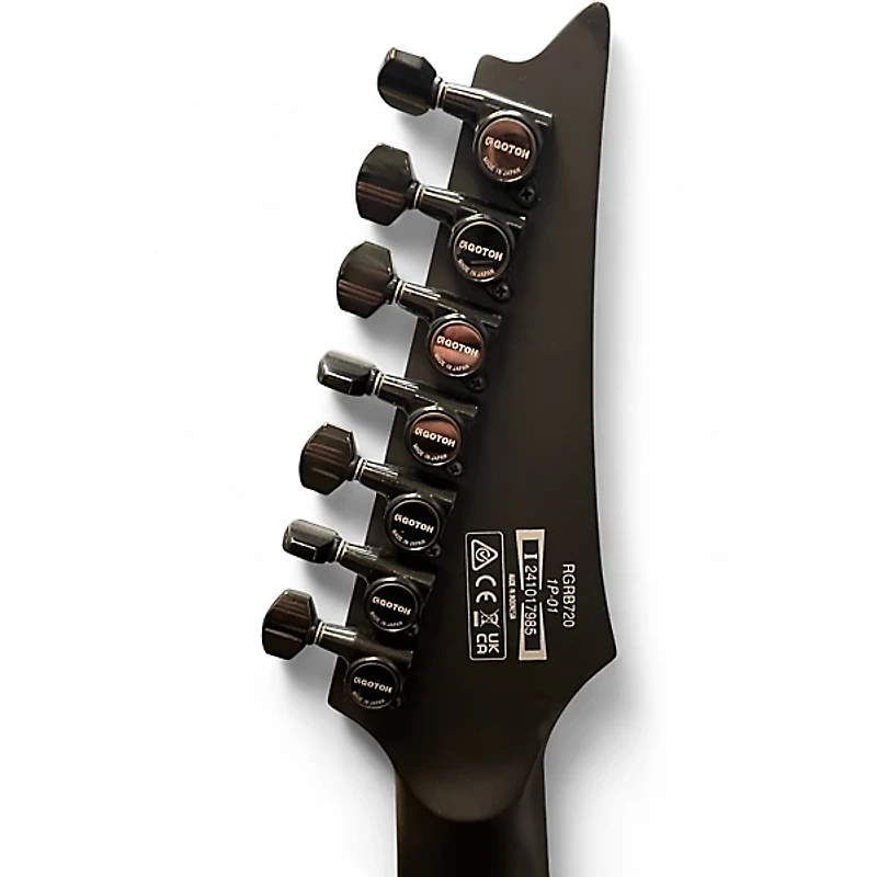 Used Ibanez RGRB720 Satin Black Solid Body Electric Guitar