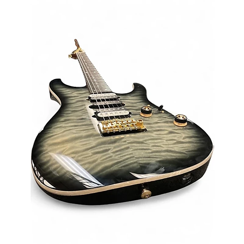 Used Ibanez AZ47P1QM BLACK ICE BURST Solid Body Electric Guitar