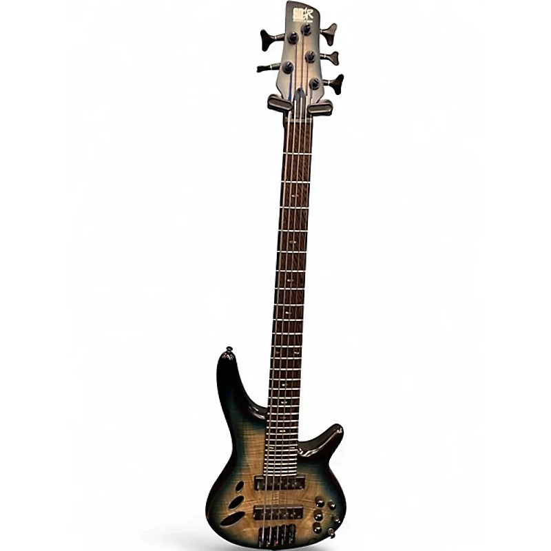 Used 2025 Ibanez SRD905 Blue Electric Bass Guitar