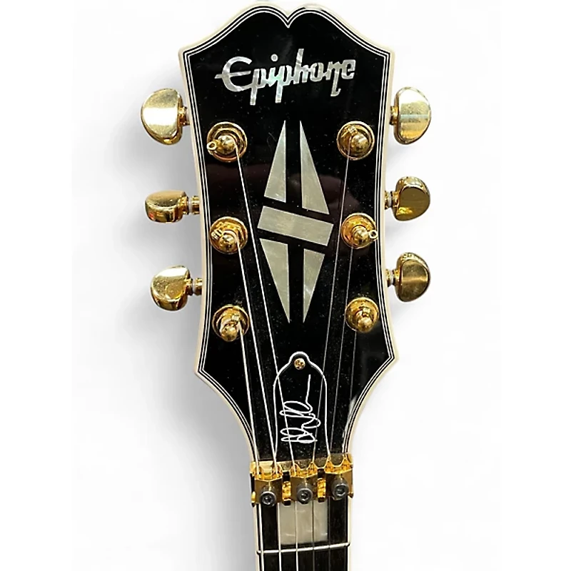 Used Epiphone Alex Lifeson Les Paul Custom Axcess Ruby Solid Body Electric Guitar