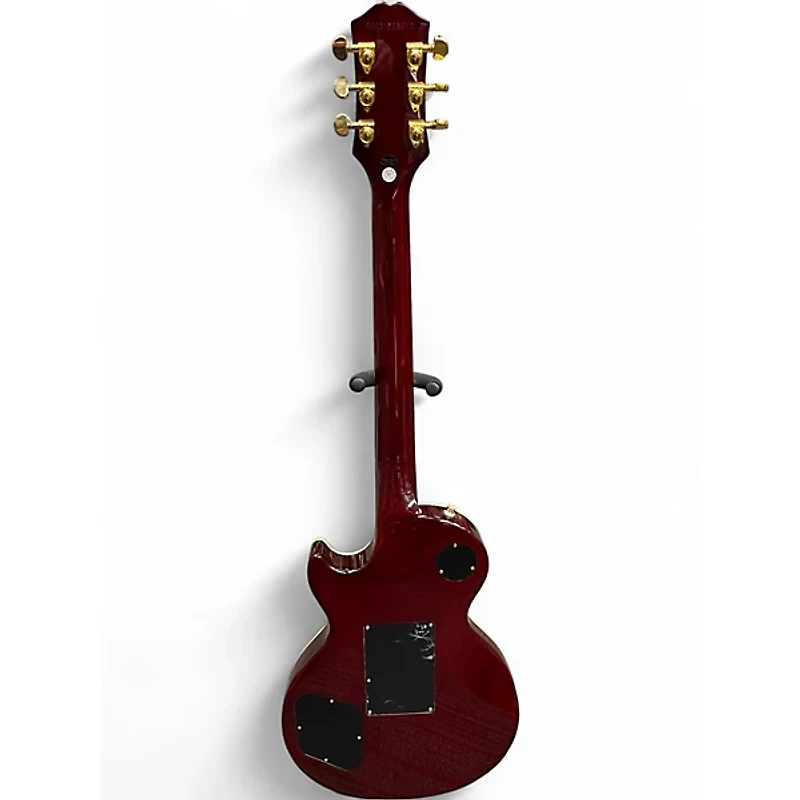 Used Epiphone Alex Lifeson Les Paul Custom Axcess Ruby Solid Body Electric Guitar