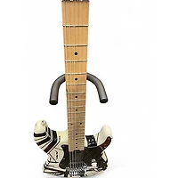 Used EVH Striped Series Black and White Solid Body Electric Guitar