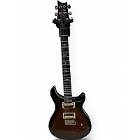 Used PRS SE Custom 24 Black Gold Sunburst Solid Body Electric Guitar