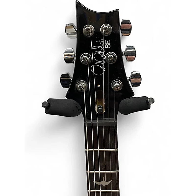 Used PRS SE Custom 24 Black Gold Sunburst Solid Body Electric Guitar