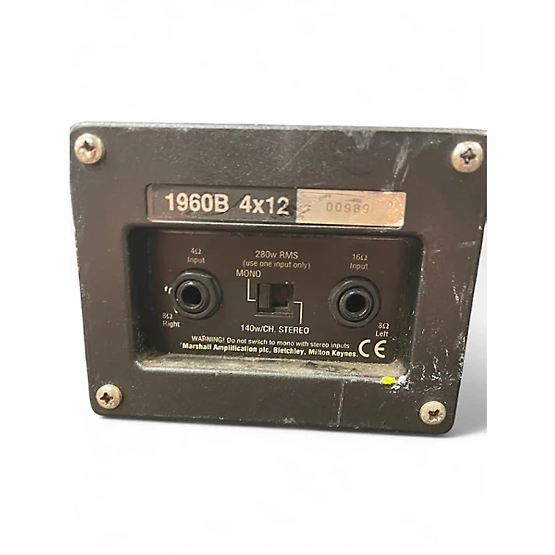 Used Marshall 1960B 4x12 300W Stereo Straight Guitar Cabinet