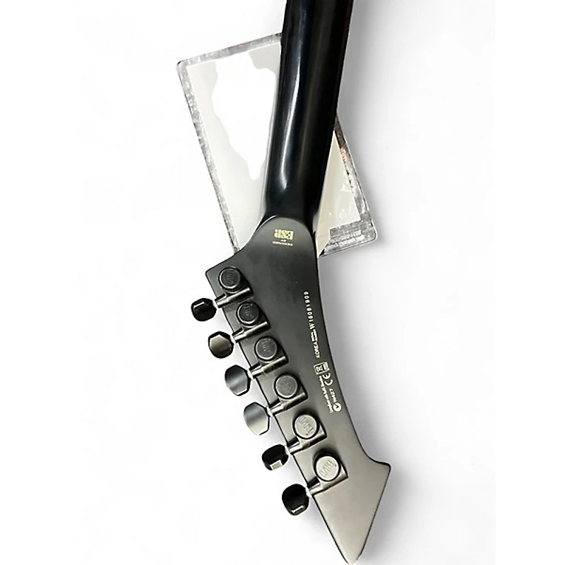 Used ESP LTD JAMES HETFIELD SIGNATURE VULTURE Black Solid Body Electric Guitar