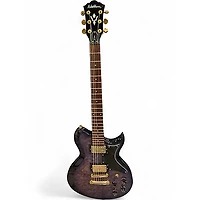 Used Washburn WI-64DL Trans Purple Solid Body Electric Guitar