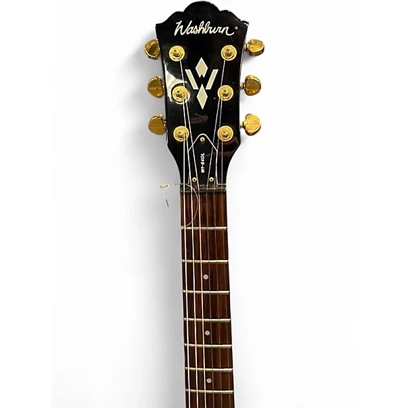 Used Washburn WI-64DL Trans Purple Solid Body Electric Guitar