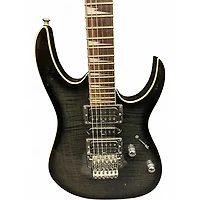 Used Ibanez RG4EXFM1 Trans Black Solid Body Electric Guitar