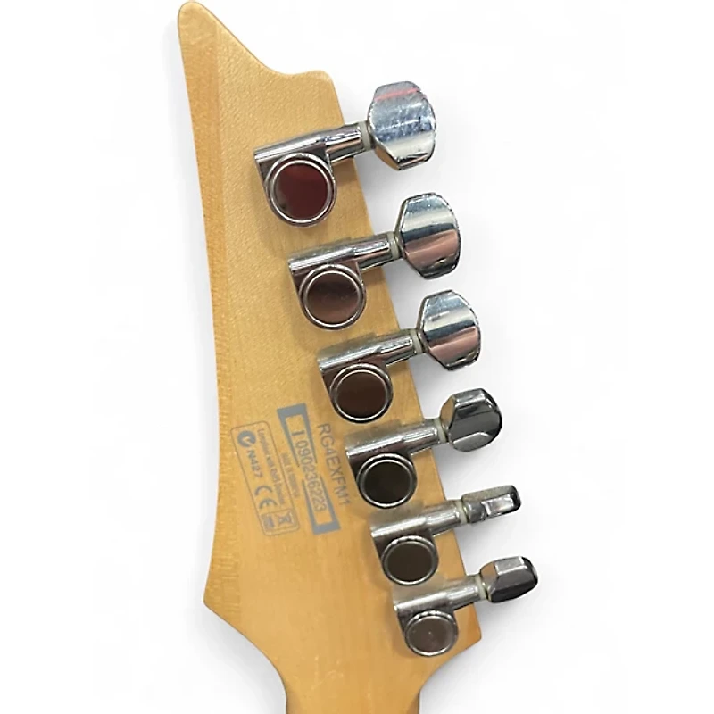 Used Ibanez RG4EXFM1 Trans Black Solid Body Electric Guitar