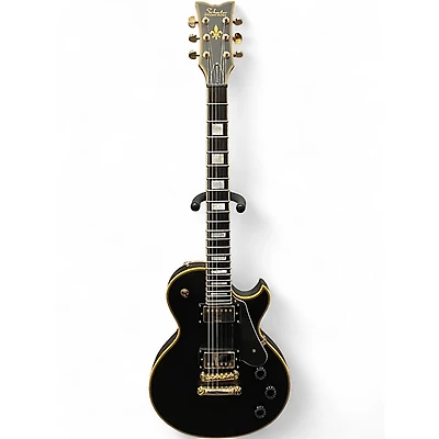 Used Schecter Guitar Research Solo II Custom Black Solid Body Electric Guitar