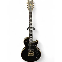 Used Schecter Guitar Research Solo II Custom Black Solid Body Electric Guitar