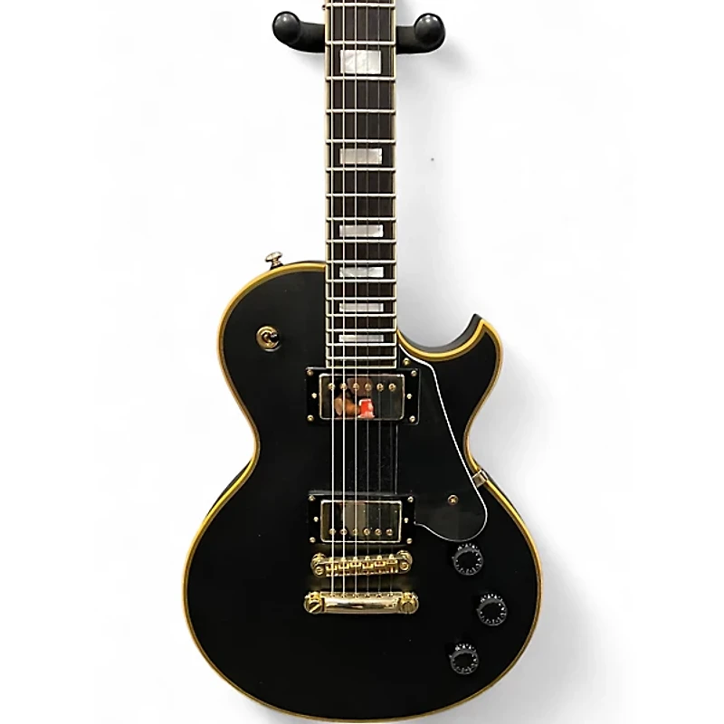 Used Schecter Guitar Research Solo II Custom Black Solid Body Electric Guitar